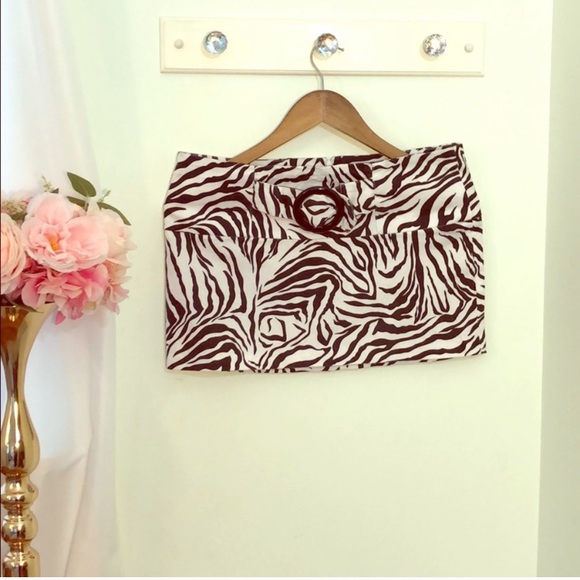 Rue21 Dresses & Skirts - ⭐️3/$25⭐️ Zebra Mini Skirt Black & White L